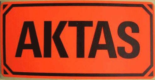 100 st AKTAS-etiketter (emballageetiketter/varningsetiketter/symboletiketter)