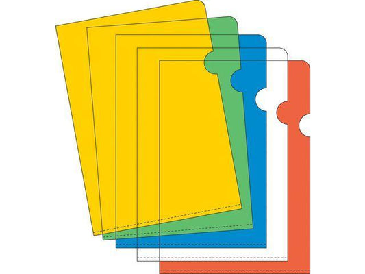 Aktmapp A4 0,15mm, 5 färger x 5 aktmappar/fp (totalt 25 aktmappar)