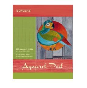 Akvarellblock, akvarellpapper, 24x30cm 200g, 15 blad 1/fp