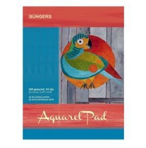 Akvarellblock, akvarellpapper, 30x40cm 200g, 15 blad 1/fp