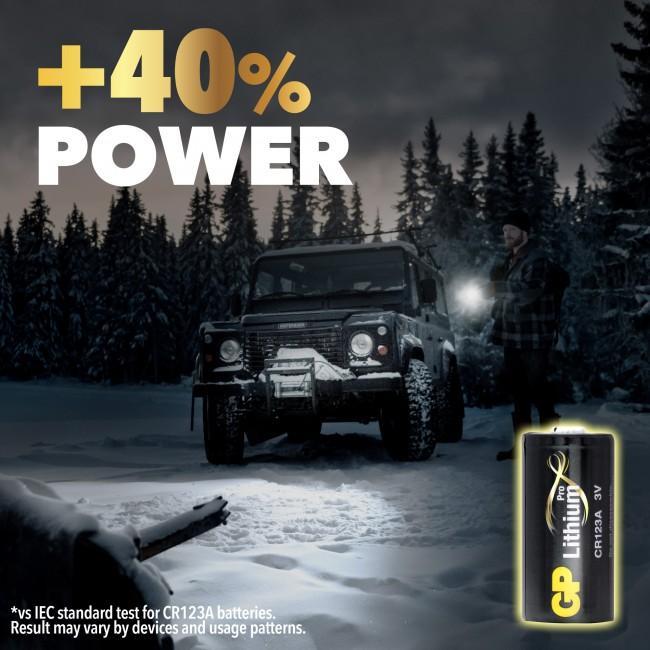 Batterier GP Photo Lithium Pro 3V, 1400mAh, CR123A, 1/fp