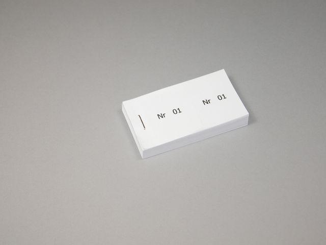 Biljettblock ,1-100, Vit, 10 block/fp
