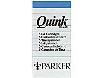 REFILL Bläckpatron Parker Quink till reservoarpenna Blå-Svart (Blue Black) 5/fp