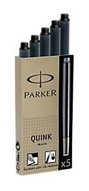 REFILL Bläckpatron Parker Quink till reservoarpenna Svart (Black) 5/fp