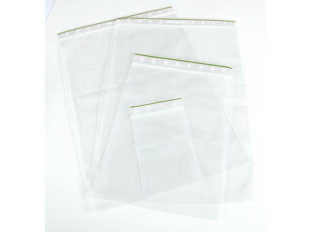 Blixtlåspåsar/Zippåsar 300x400mm, 50 micron, eurohål, utan skrivfält, livsmedelsgodkänd, 100/fp