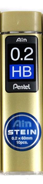 Blyertsstift Pentel AIN Stein C272 0,2mm, 20 stift/tub HB