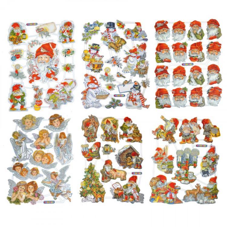 Bokmärken julmotiv (tomte, ängel, snögubbe), 67/fp