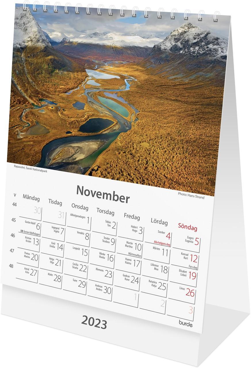 Bordskalender (stående) Burde 1530 Sverige, 148x210mm (A5)