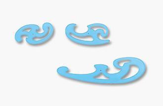 Burmestermallar Staedtler Mars French Curves 571 40 WP