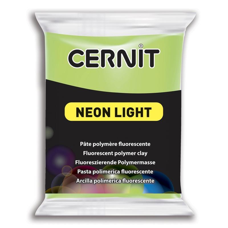 Cernit Neon Light modellera 56 gram, Neongrön/Neon Green (600)