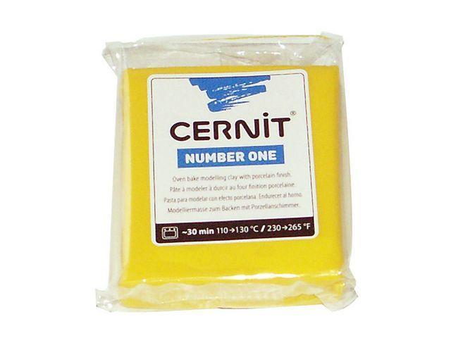 Cernit Number One modellera 56 gram, Gul (700)