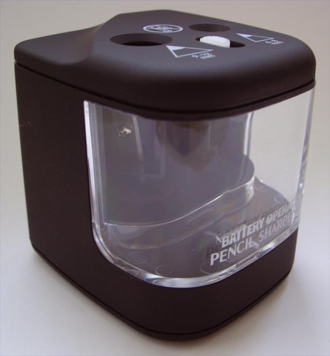 Elektrisk Pennvässare / Pennformerare Svart Batteridriven 2-hål