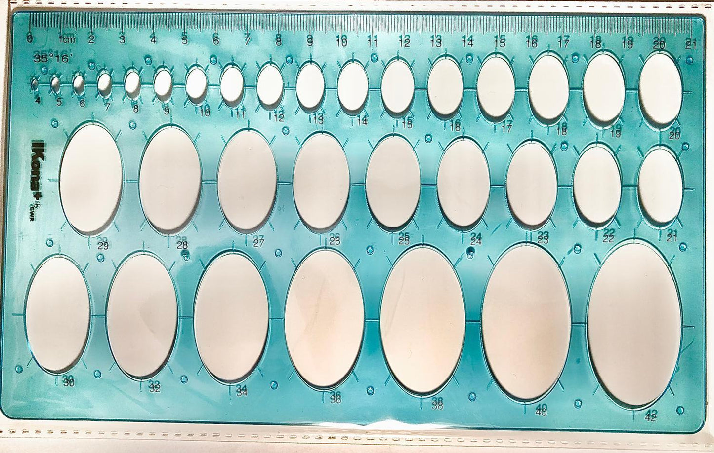 Ellipsmall 480/P, 4-42mm, 34 ellipser (ovalmall), 13x22cm