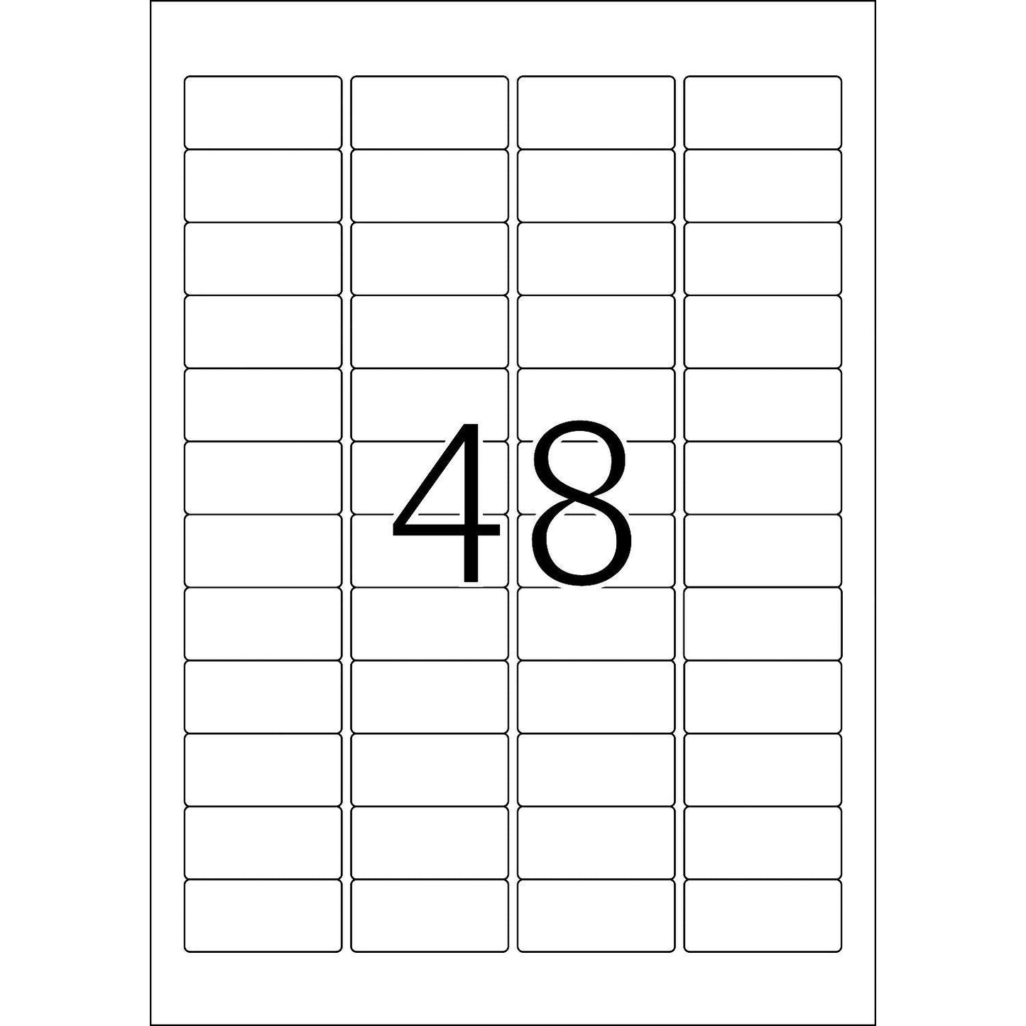 Etikett Herma Special 4368, färgade etiketter, avtagbara, A4, 45,7x21,2mm, Blå, 20 ark/fp (960 st etiketter)