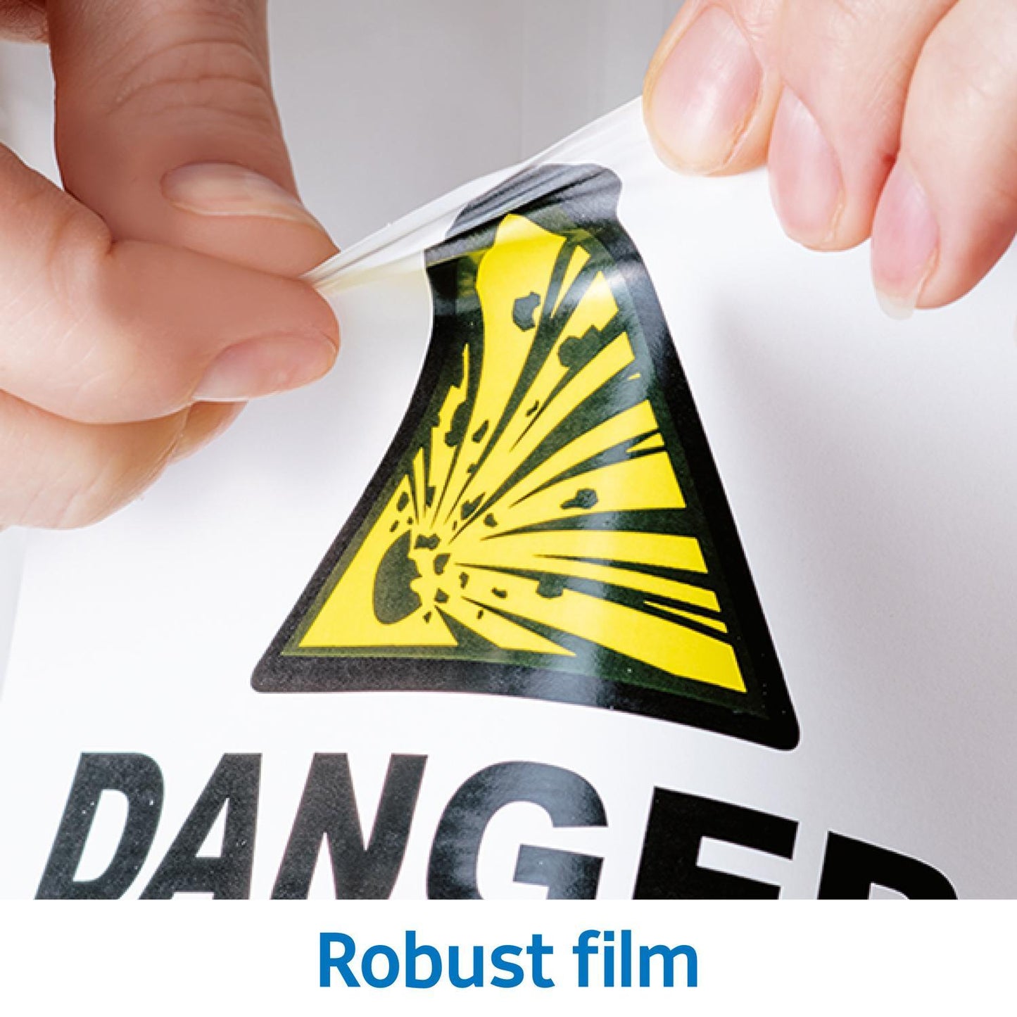 Etikett Herma Special 4584, polyesterfilm, slitstarka, vädertåliga, väderbeständiga, utomhusbruk, A4, 210x297mm, folie matt, Vit, 10 ark/fp (10 st etiketter)