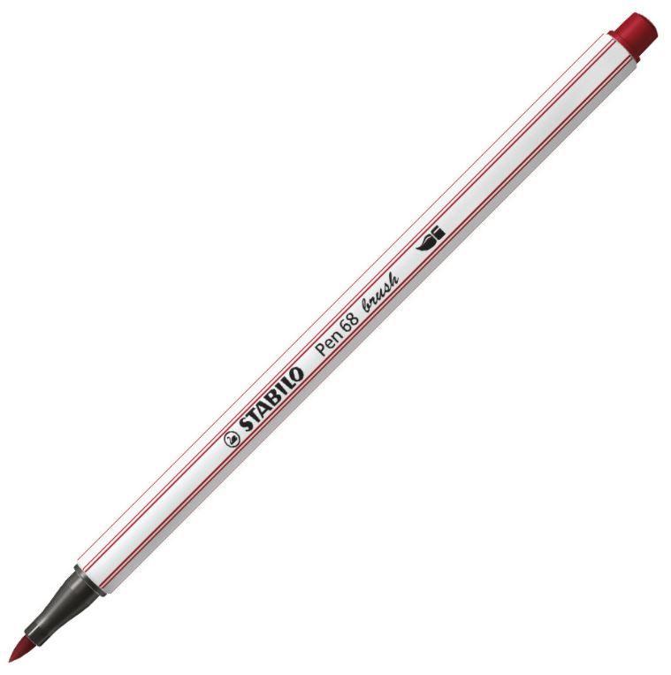 Fiberpenna Stabilo Pen 68 Brush, Vattenlösliga, 10 färger/fp