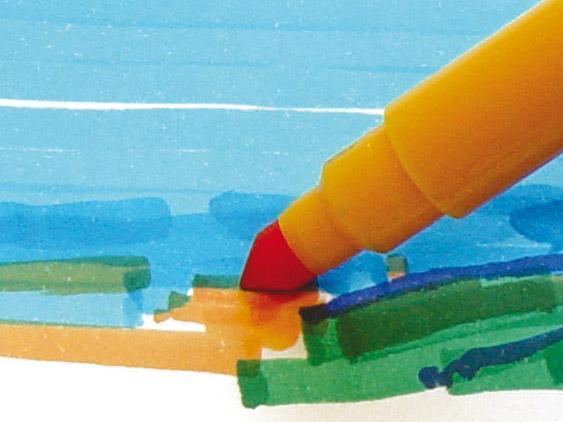 Fiberspetspennor/Tuschpennor Milan, 50 färger/fp