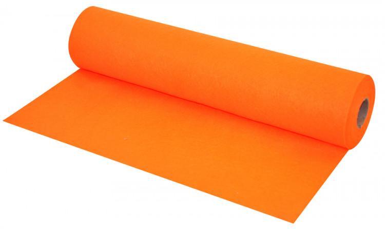 Filtrulle, Hobbyfilt, Dekorationsfilt, 45cm x 5m, Orange