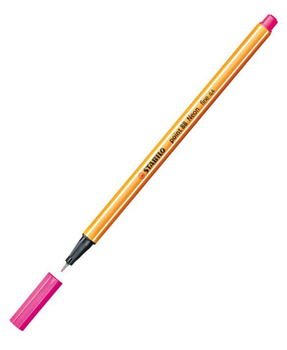 Fineliner Stabilo Point 88 Neon, Neonrosa (056) 1/fp