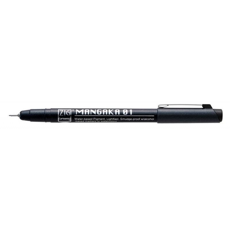 Fineliner Zig Kuretake Mangaka (CNM/3VBK2) 0,1, 0,3 & 0,5mm Svart