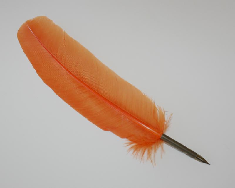 Fjäderpenna/Kalligrafipenna Manuscript Quill Pen Orange