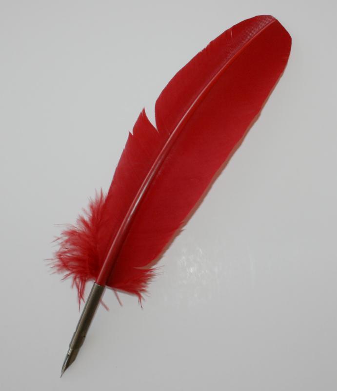 Fjäderpenna/Kalligrafipenna Manuscript Quill Pen Röd