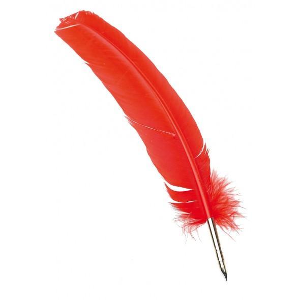 Fjäderpenna/Kalligrafipenna Manuscript Quill Pen Röd