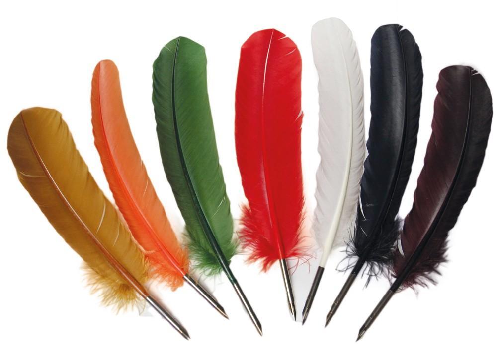 Fjäderpenna/Kalligrafipenna Manuscript Quill Pen Röd