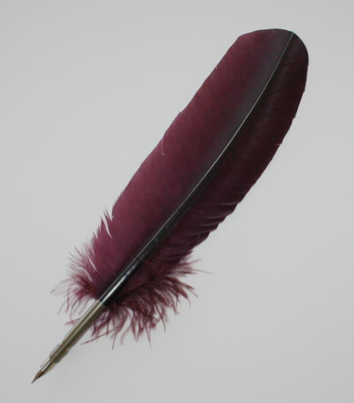Fjäderpenna/Kalligrafipenna Manuscript Quill Pen Vinröd