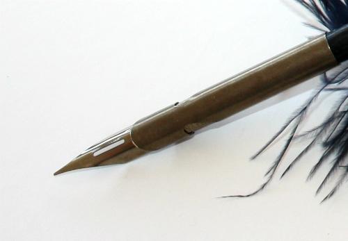 Fjäderpenna/Kalligrafipenna Manuscript Quill Pen Vinröd