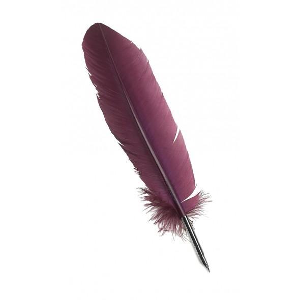Fjäderpenna/Kalligrafipenna Manuscript Quill Pen Vinröd