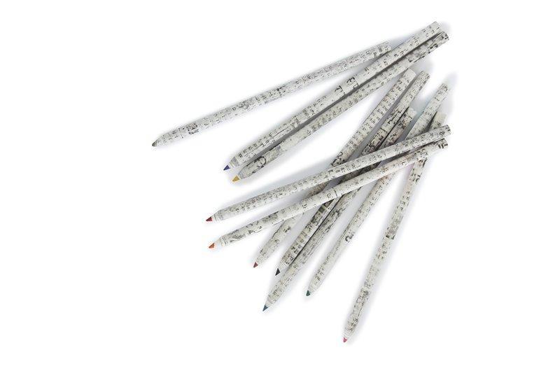 Färgblyertspenna Linex Earth Colour, av 100% återvunna tidningar, 10 färger/fp