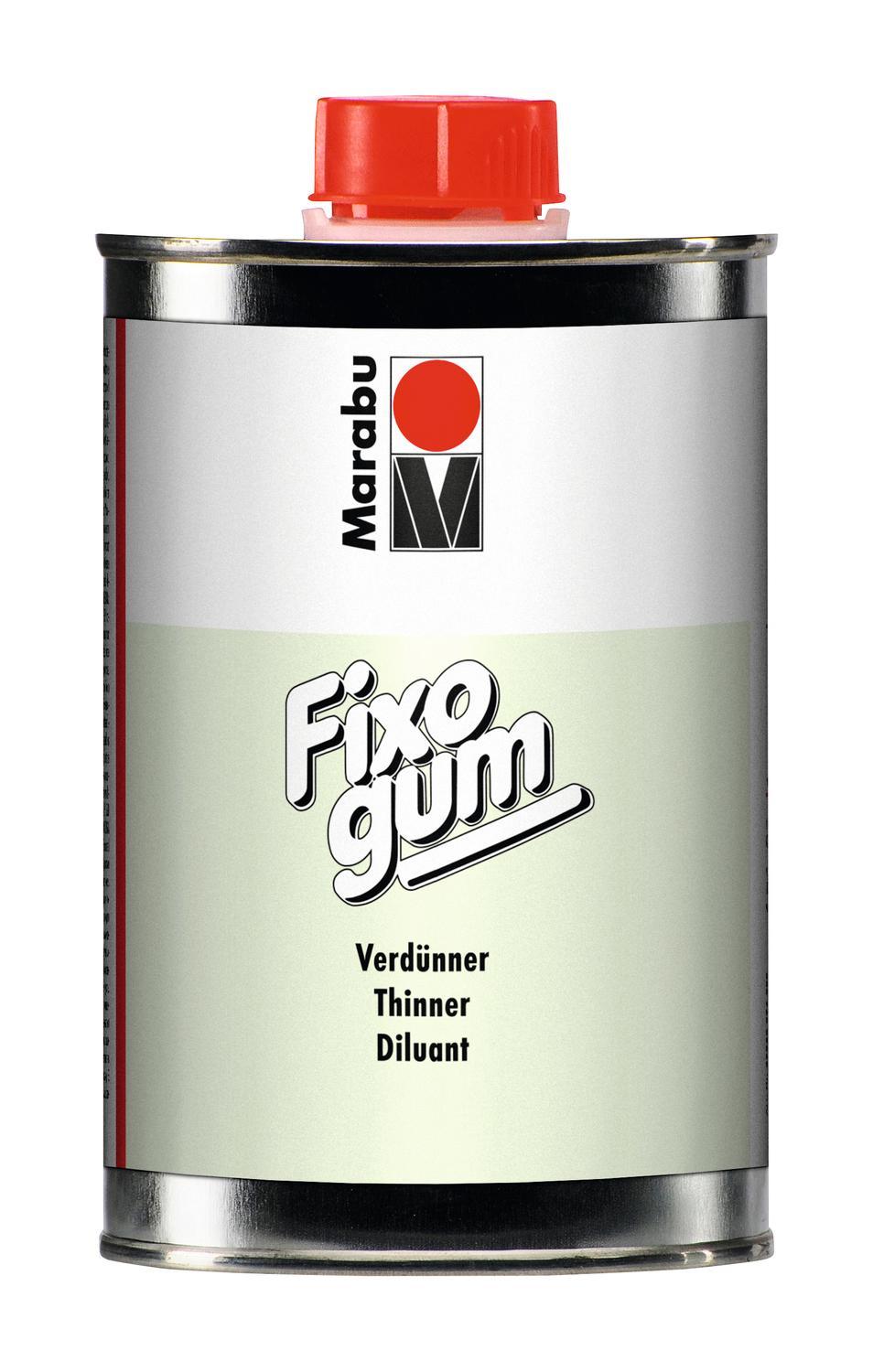 Förtunningsmedel/Thinner till Marabu Fixogum gummiklister, 500ml, i plåtburk