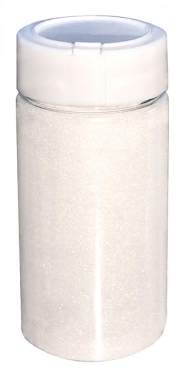 Glitterströssel Snöglitter (Vit), mellangrovt, 250 gram