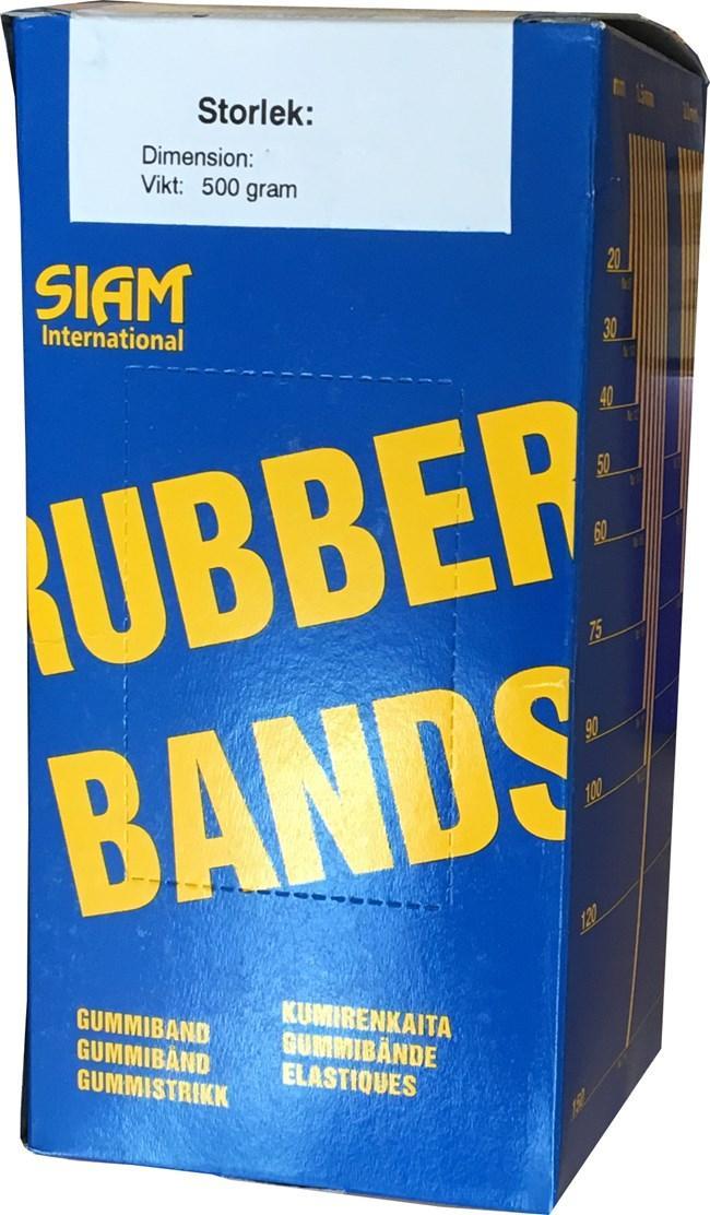 Gummiband nr 22, rågummiband, 100 x 1,5mm 500g/fp