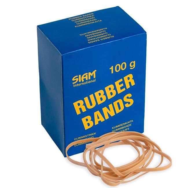 Gummiband nr 33, rågummiband, 90x3,0mm, 100gram/fp