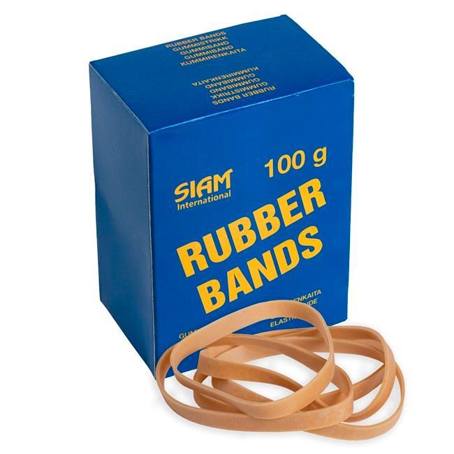 Gummiband nr 64, rågummiband, 90x6,0mm, 100gram/fp
