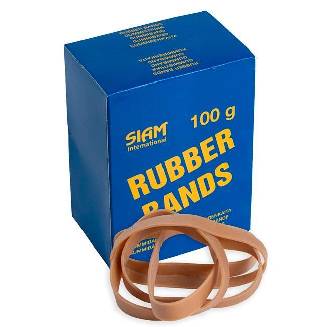 Gummiband nr 75, rågummiband, 100x9,0mm, 100gram/fp