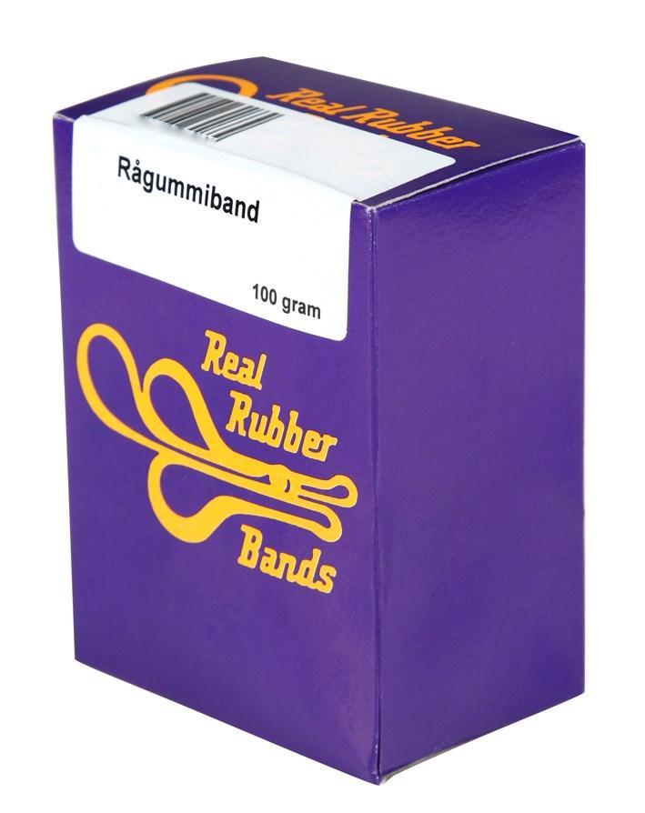 Gummiband nr 75, rågummiband, 100x9,0mm, 100gram/fp