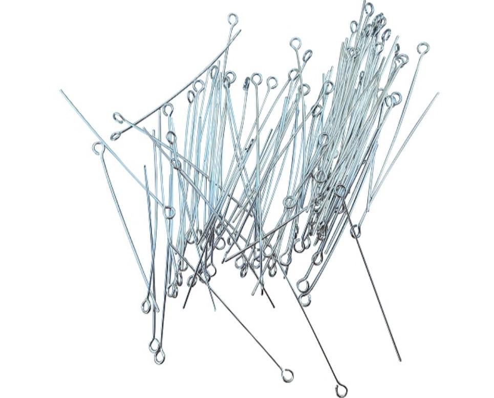 Hattpinnar/Hattnålar/Stav med ögla, öglepinnar, längd 50mm, 200/fp