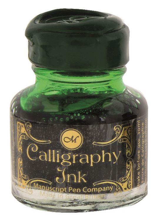 Kalligrafibläck Manuscript Calligraphy Ink, 30ml, Emerald Green (Smaragdgrön)