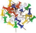 Kartnålar "Push Pins", Blandade färger 100/fp