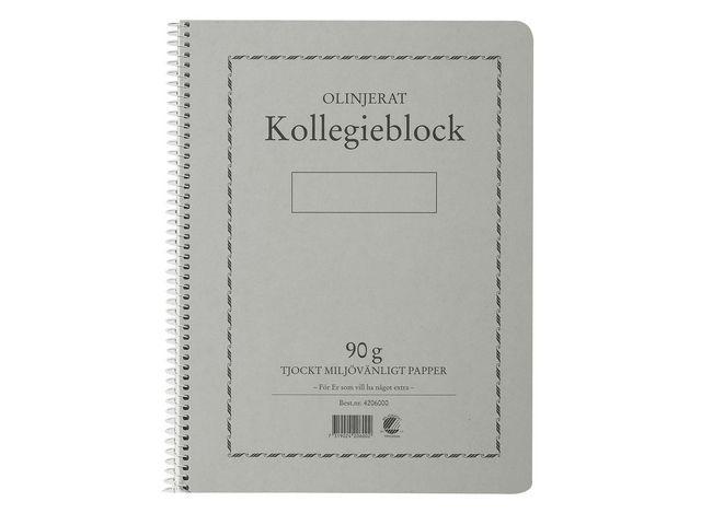 Kollegieblock A4, 90g, 70 blad Olinjerat 5/fp