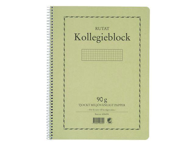 Kollegieblock A4, 90g, 70 blad Rutat 5/fp