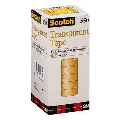 Kontorstejp Scotch 550 33m x 15mm klar 10/fp