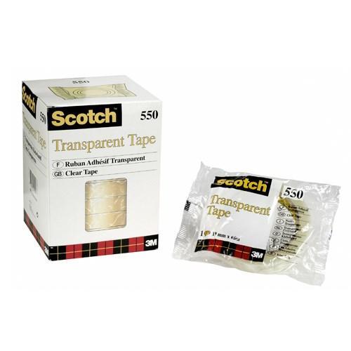 Kontorstejp Scotch 550 66m x 12mm klar 12/fp
