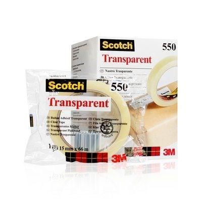 Kontorstejp Scotch 550 66m x 19mm klar 8/fp