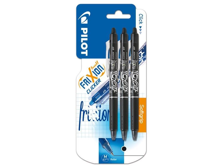 Kulpenna Pilot Frixion Clicker 07 BLRT-FR7-B Svart 3/fp
