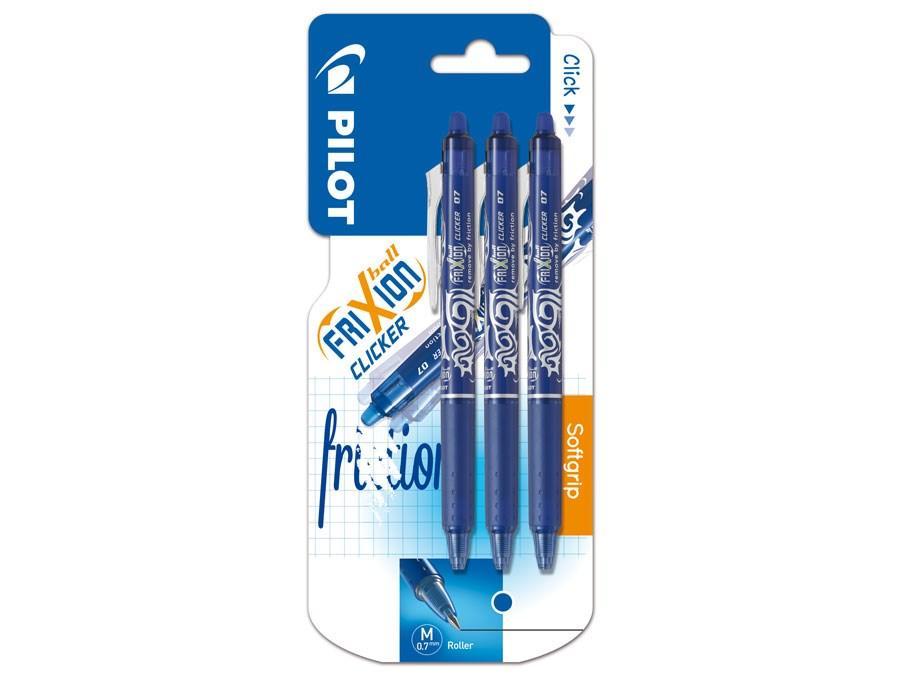 Kulpenna Pilot Frixion Clicker 07 BLRT-FR7-L (raderbar) Blå 3/fp