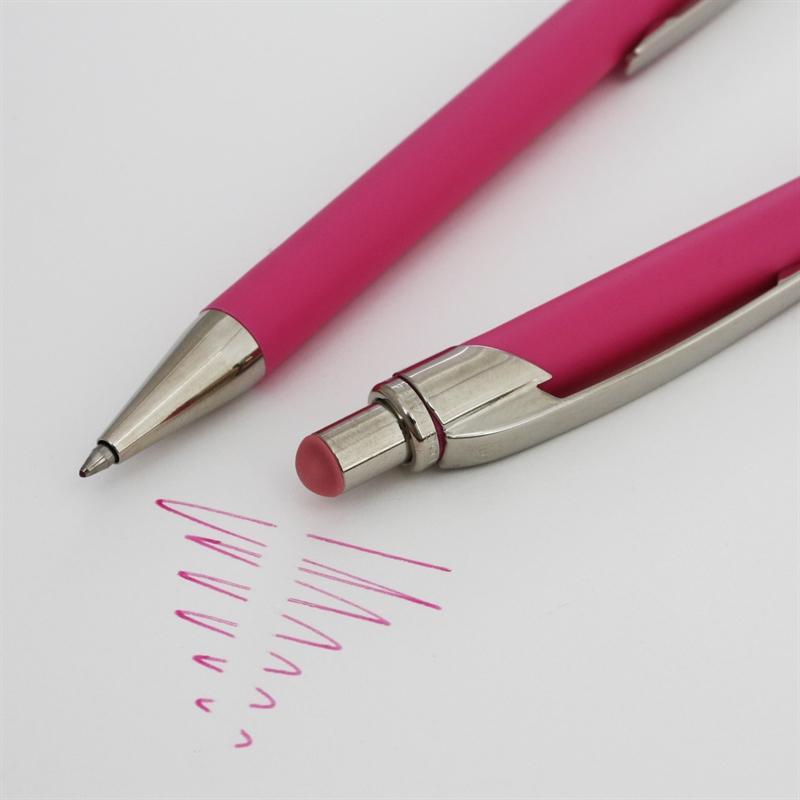 Kulspetspenna Ballograf Rondo Erase, raderbart bläck, Rosa